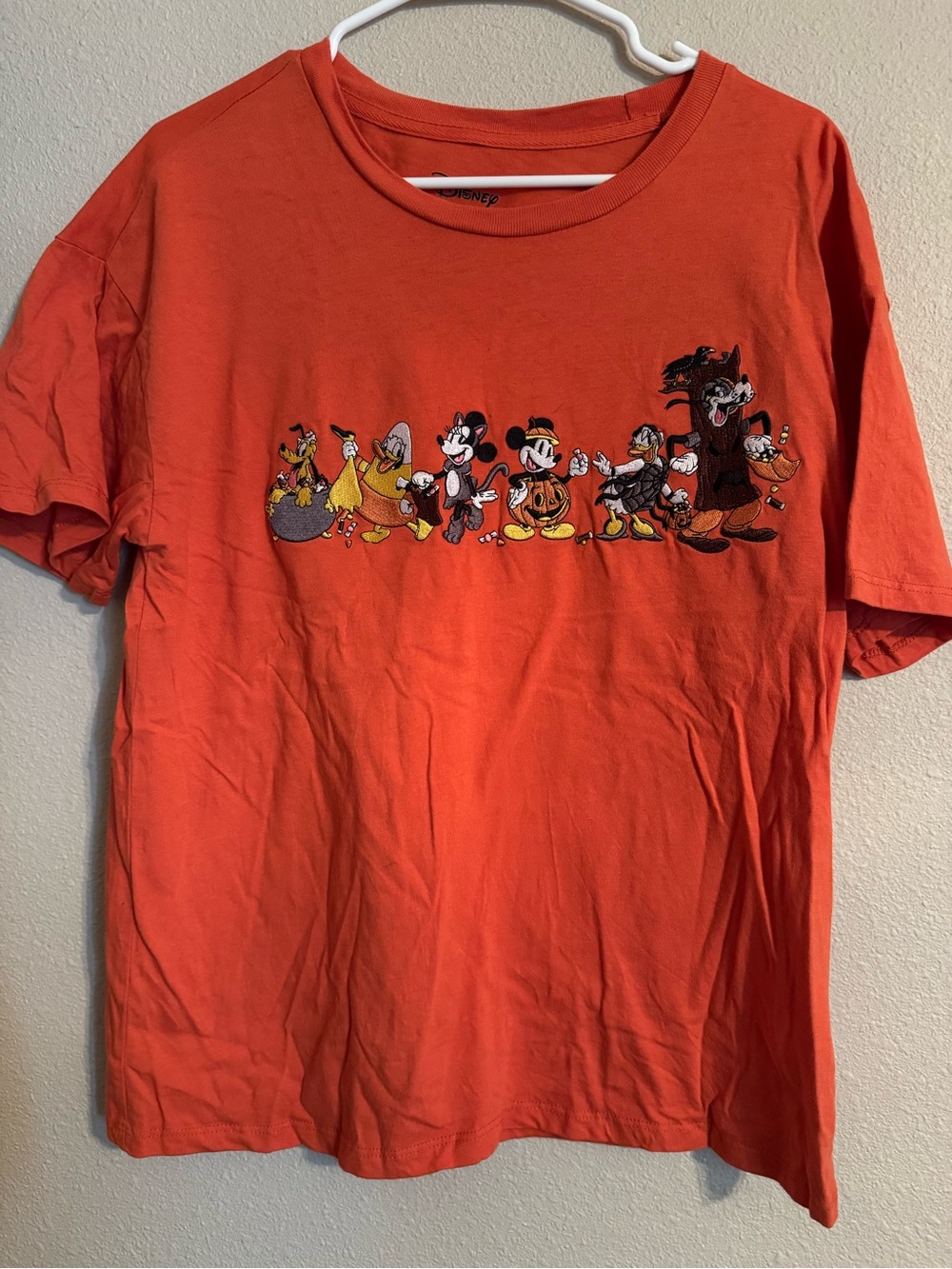 Disney Mickey Mouse and Friends Halloween Embroidered Women’s Tshirt